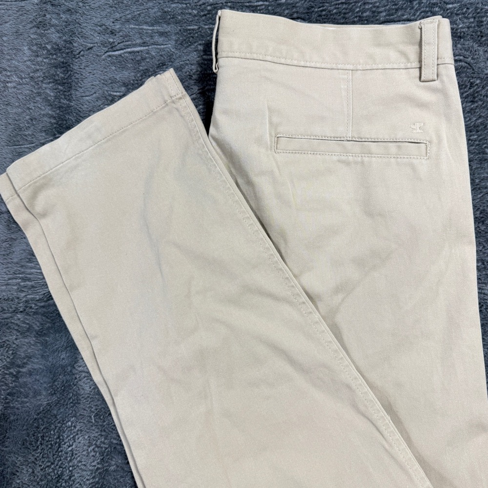 Haggar H26 Chino Pants Mens 34x34 Khaki‎ Tan HC10536